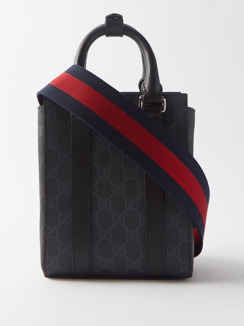 GUCCI GG Monogram Piston Tote Bag Black 110291