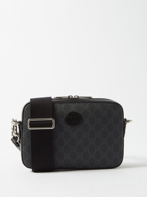 GG-supreme Canvas And Leather Cross-body Bag