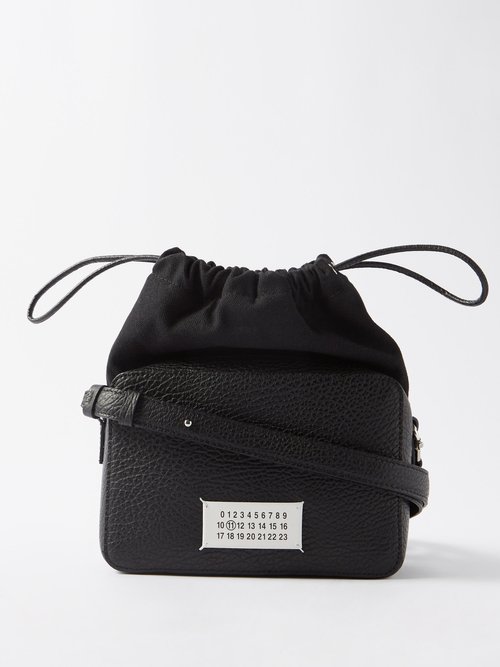 Maison Margiela - 5ac Medium Grained-leather Camera Bag - Mens - Black