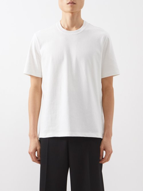Bottega Veneta - Sunrise Cotton-jersey T-shirt - Mens - Chalk