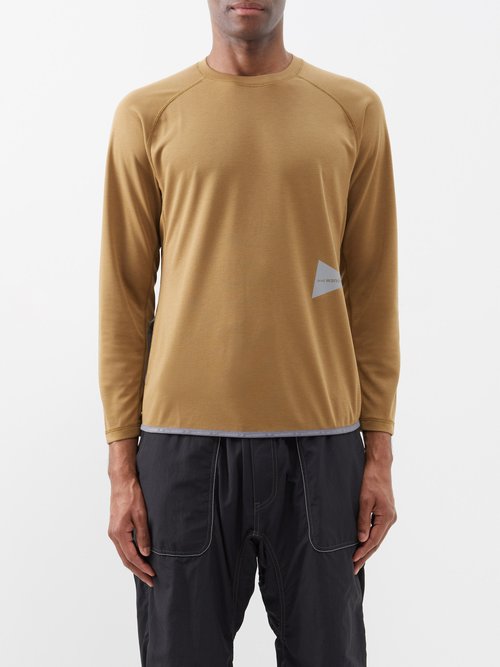 And Wander - Power Dry Jersey Long-sleeved Top - Mens - Khaki