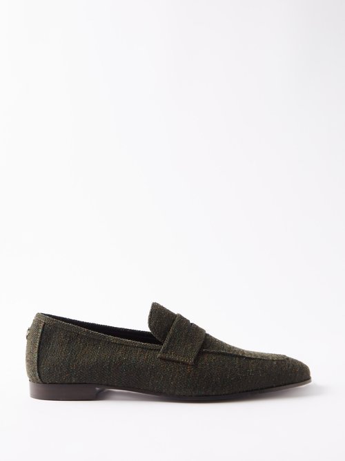 Bougeotte Flâneur Tweed Loafers