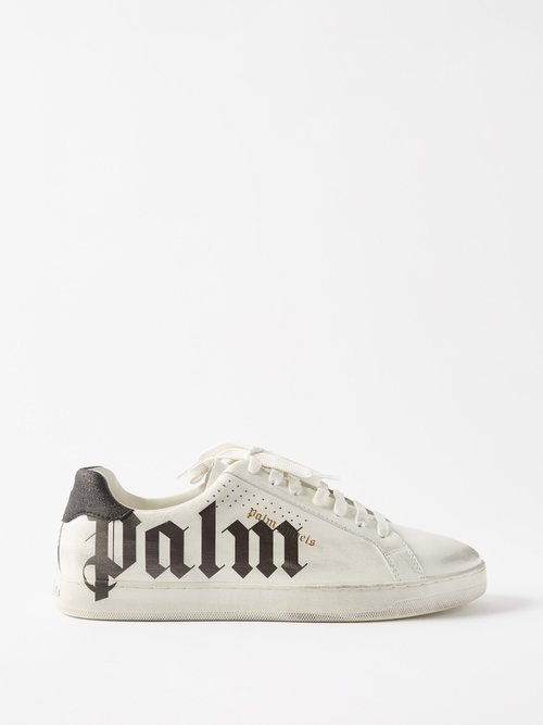 Logo-print Leather Trainers