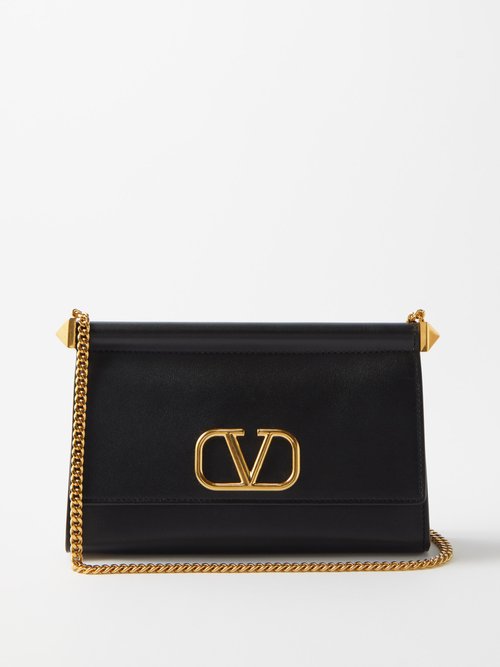 Valentino Garavani V-logo Leather Cross-body Bag