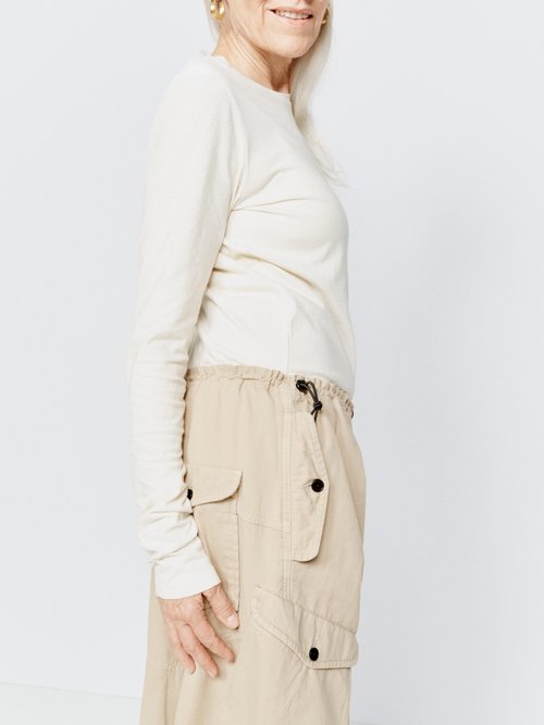 Raey - Recycled Cotton-blend Jersey Long-sleeved T-shirt Ivory