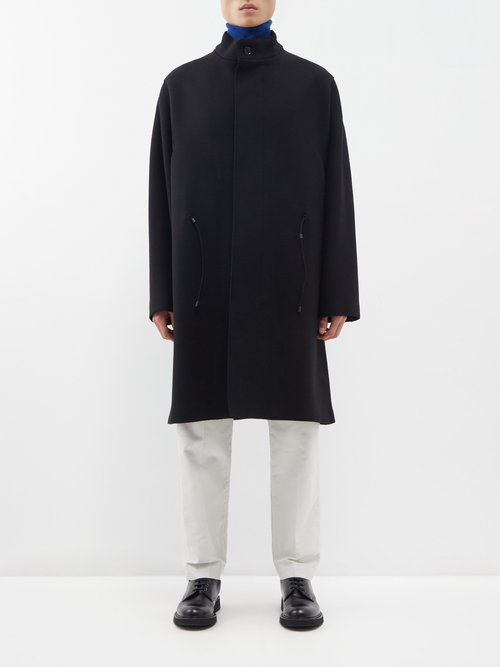ZEGNA High-neck Wool Overcoat