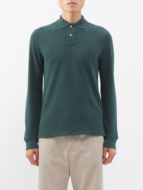 Polo Ralph Lauren - Logo-embroidered Cotton-piqué Polo Shirt - Mens - Green