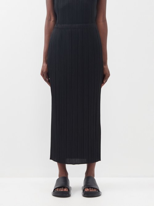 Pleats Please Issey Miyake Technical-pleated Pencil Skirt