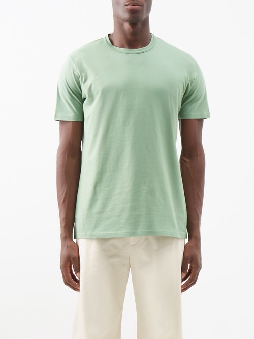 Gabriela Hearst - Bandiera Cotton-jersey T-shirt - Mens - Green