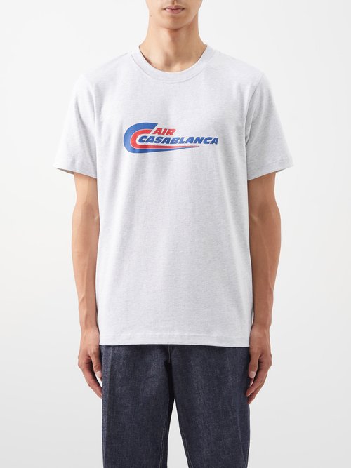 Air Casablanca-print Organic-cotton T-shirt