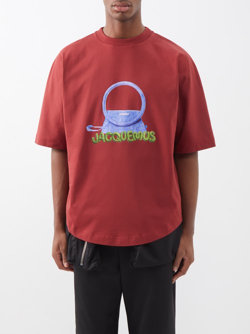Jacquemus Sac Rond Printed Cotton-jersey T-shirt