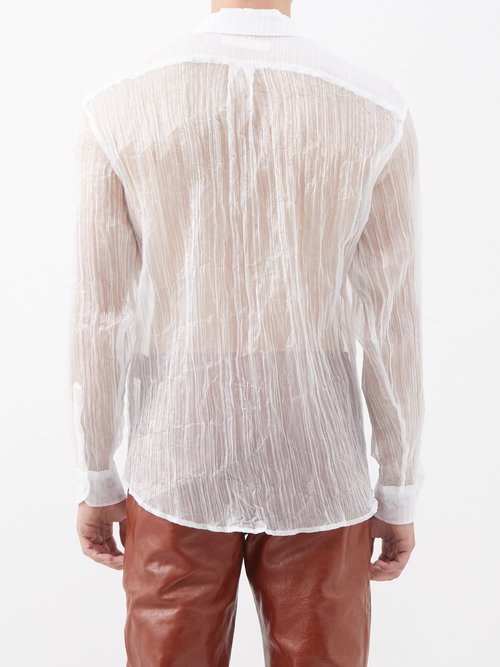 Our Legacy Initial Crinkled Sheer-tulle Shirt | Smart Closet