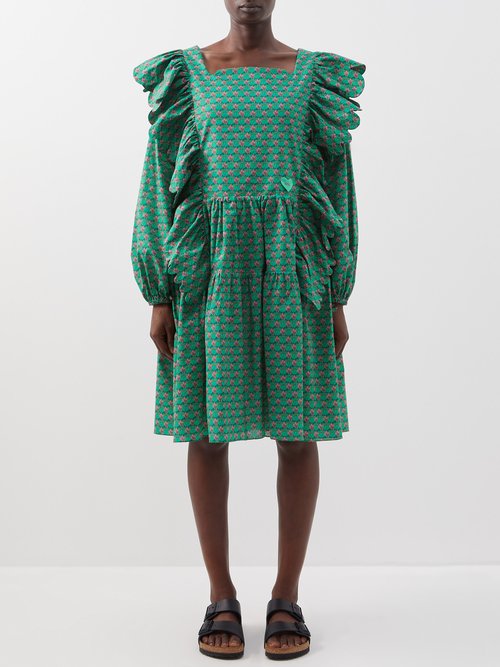 Horror Vacui Amal Cotton-poplin Dress