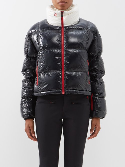 Perfect Moment - Nevada Quilted Down Ski Jacket - Womens - Black
