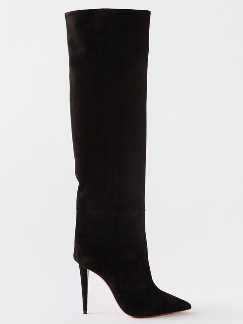 Christian Louboutin Astrilarge 100 Knee-high Suede Boots
