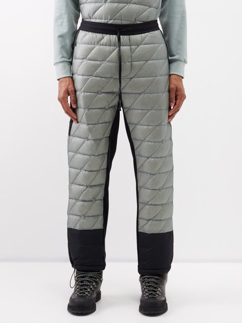 Holden - Hybrid Quilted Down Track Pants - Mens - Slate