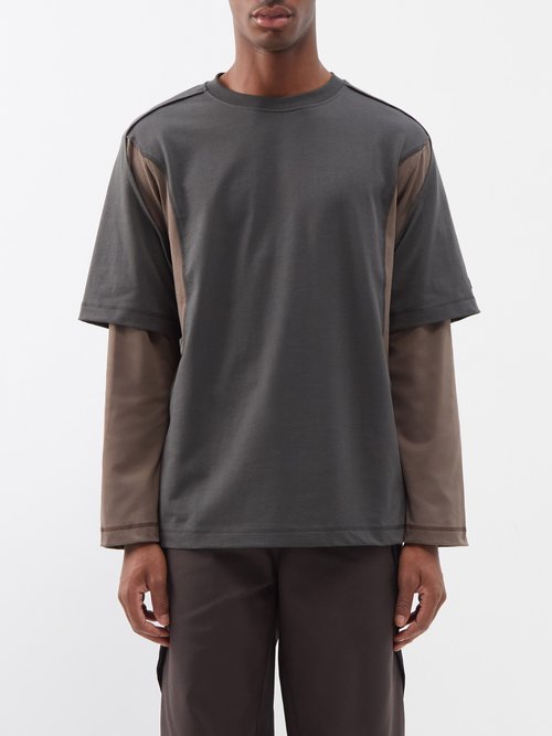 AFFXWRKS Dual Sleeve Cotton-jersey T-shirt