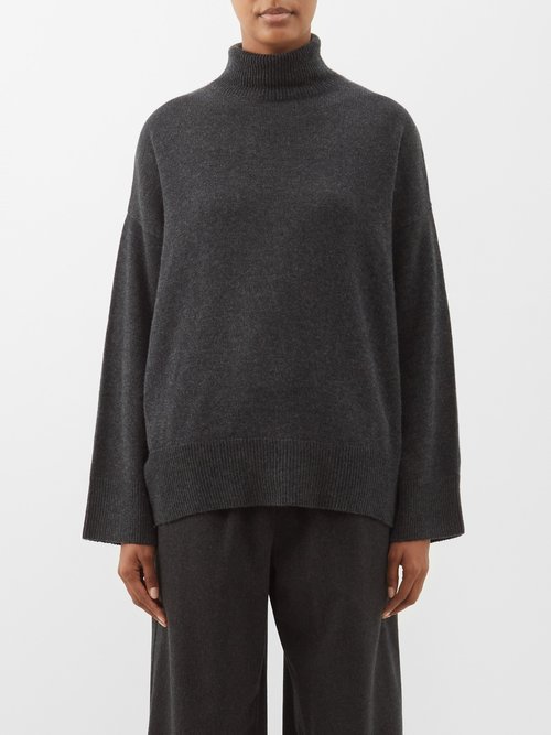 Le Kasha Turtle-neck Organic-cashmere Sweater