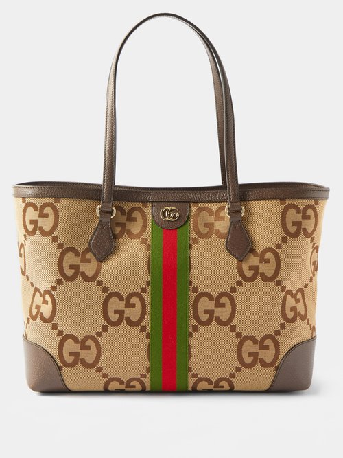 Gucci - Ophidia Jumbo Gg-canvas Tote Bag Brown Beige | Coshio Online Shop