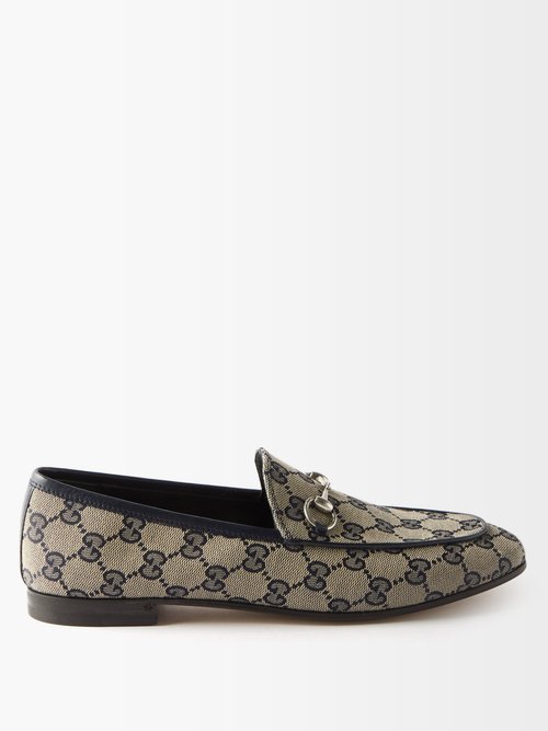 Jordaan Gg-canvas And Leather Loafers