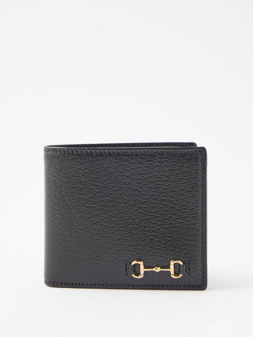 Horsebit Leather Bi-fold Wallet