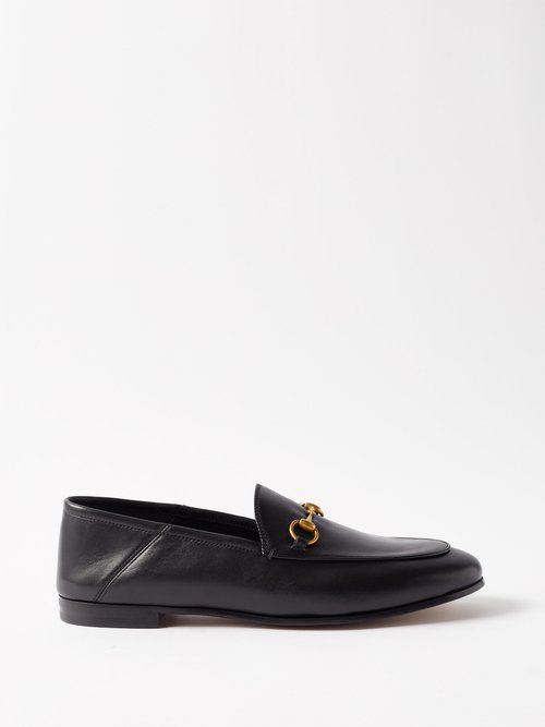 Gucci Brixton Collapsible-heel Leather Loafers