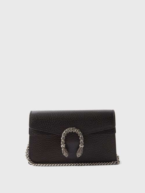 Gucci - Dionysus Crystal And Leather Cross-body Bag - Womens - Black