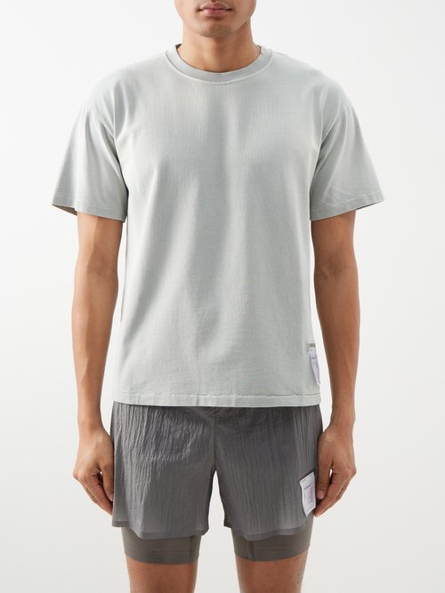 Satisfy - Dermapeace Organic Cotton-blend T-shirt - Mens - Green