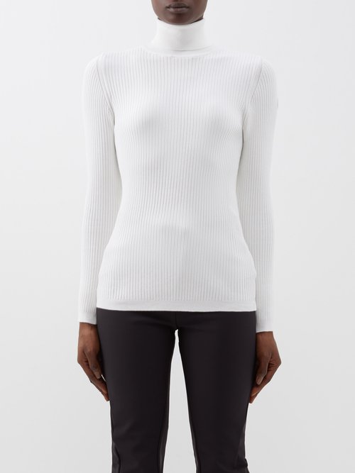 Fusalp - Ancelled Ecovero Ribbed-knit Sweater - Womens - White