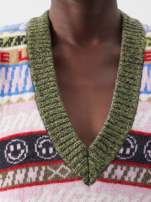 Smiley© jacquard sweater