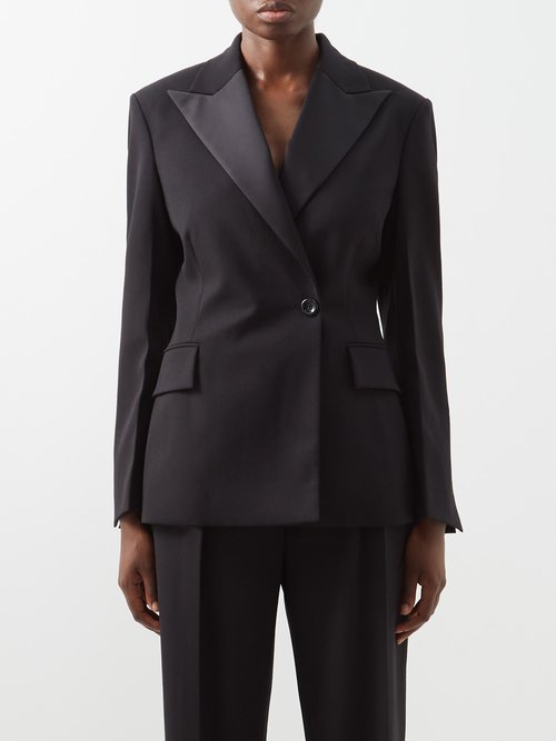 Proenza Schouler - Wool-blend Tuxedo Suit Jacket Black