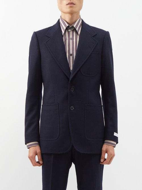 Ben Cobb X Tiger Of Sweden Morini Single-breasted Wool-twill Suit Jacket In Dark Blue