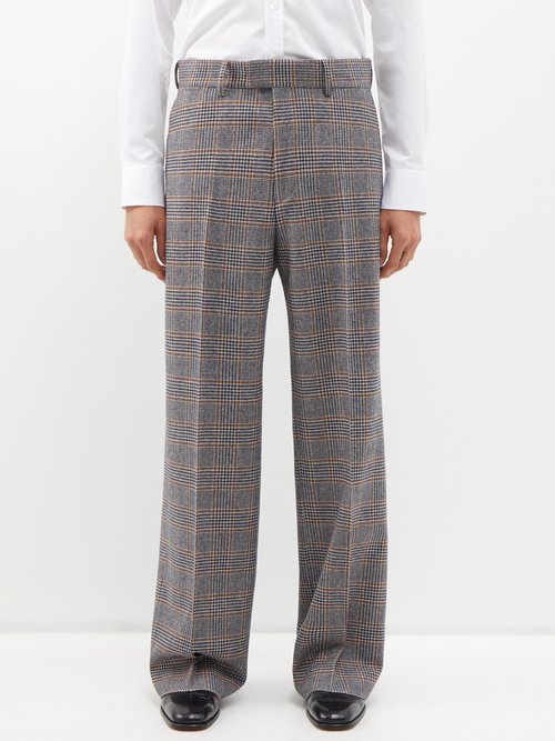 Ben Cobb X Tiger Of Sweden Sedara Prince Of Wales-check Merino Suit Trousers In Grey Multi