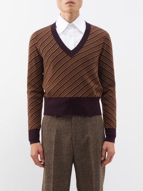 Ben Cobb x Tiger of Sweden Cobera Cropped Merino-jacquard Sweater