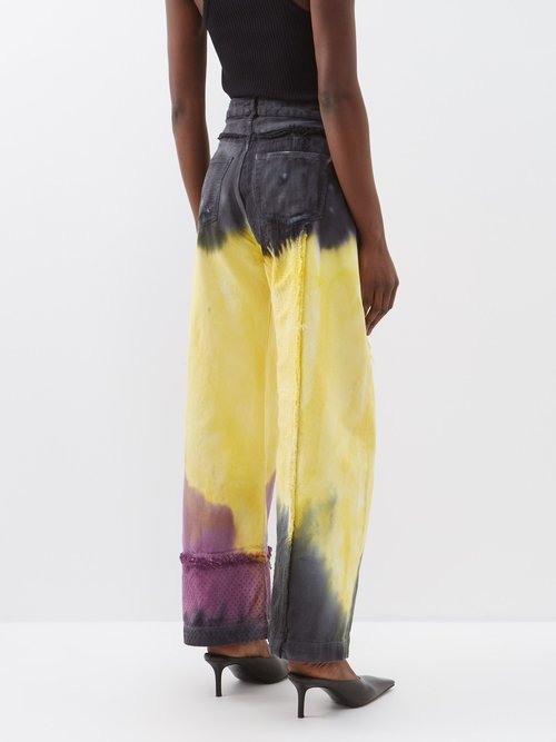 Marques'Almeida tie-dye wide-leg Cargo Jeans - Farfetch