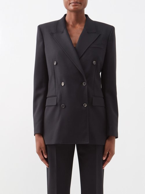 Gabriela Hearst - Layne Wool-blend Suit Jacket Black