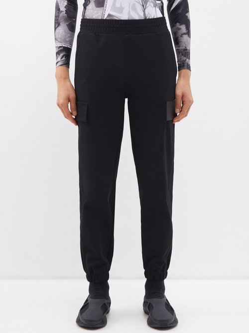 givenchy - 4g-embroidered jersey track pants mens black