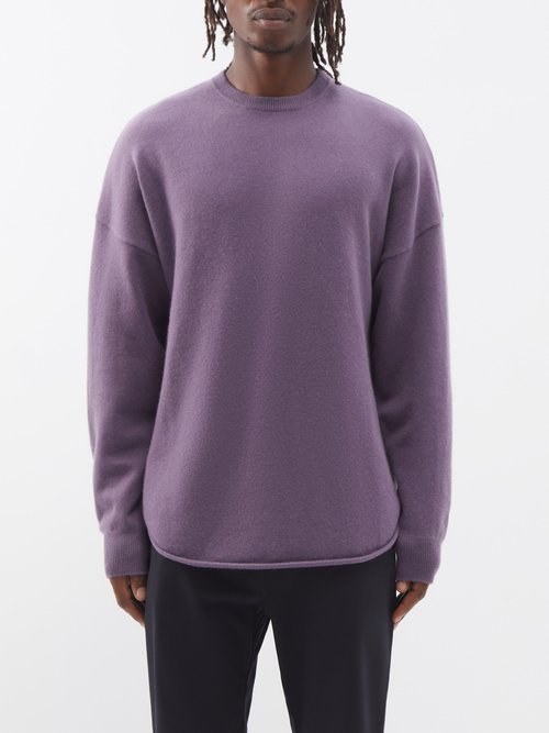 Extreme Cashmere - No.53 Crew Hop Stretch-cashmere Sweater - Mens - Purple