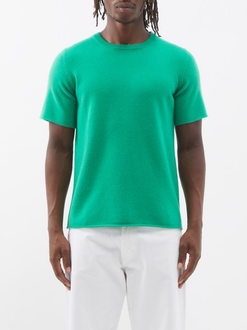 Extreme Cashmere - Stretch-cashmere T-shirt - Mens - Green