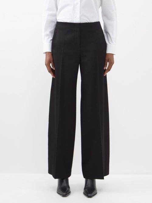 The Row - Pipa Tailored Wide-leg Trousers - Womens - Black