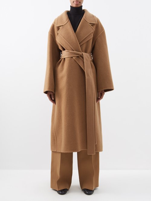 The Row - Marlita Layered Cashmere Oversized Coat - Womens - Camel