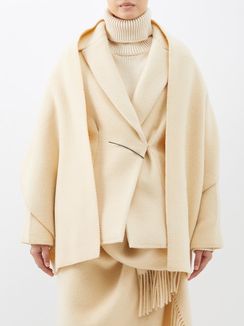 The Row - Azzedina Tailored Wool-blend Jacket - Womens - Cream