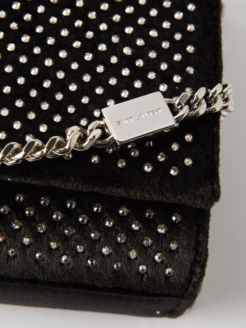 Black Kate small crystal-embellished cross-body bag