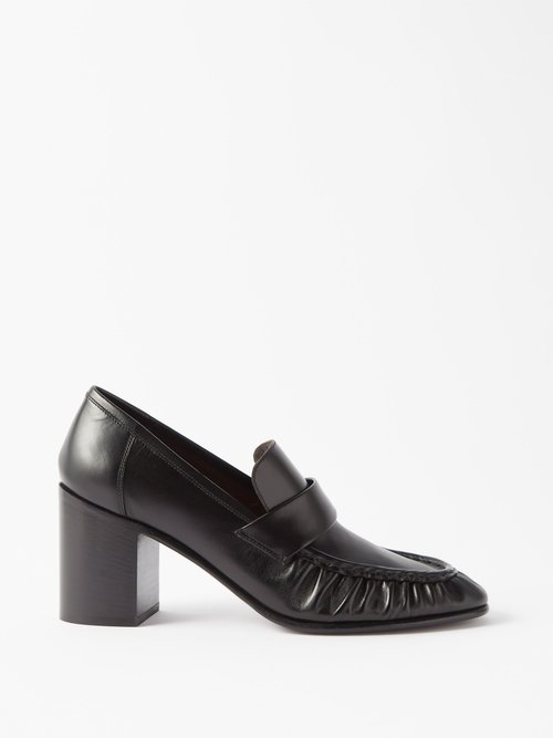 The Row Loafer 75 Leather Pumps