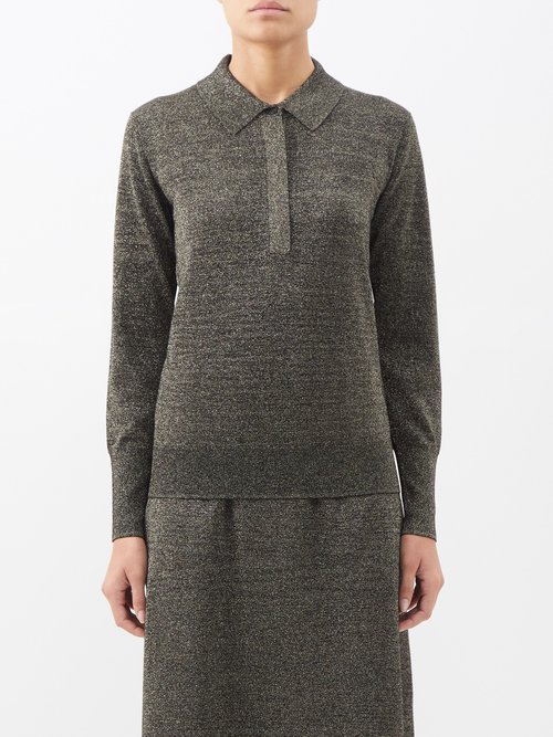 Cefinn Josie Metallic Wool-blend Sweater