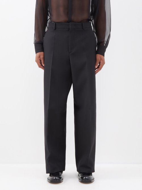 Valentino High-rise Wool-blend Suit Trousers