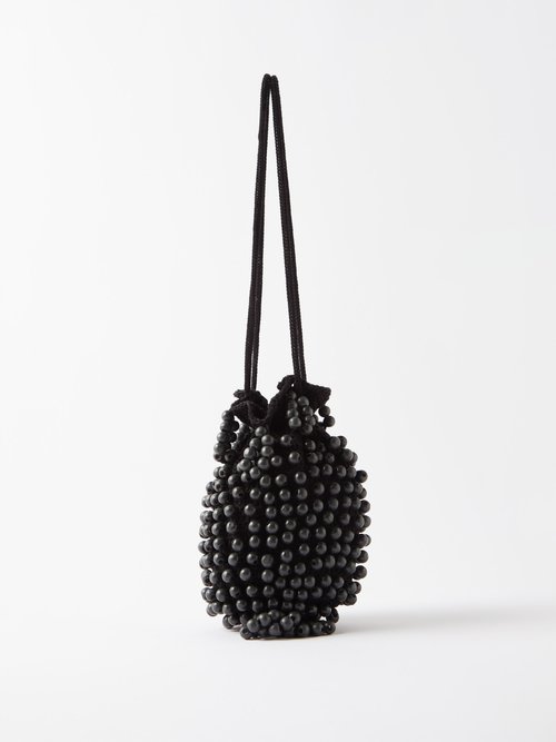 Bode - Beaded Crochet Cross-body Bag - Mens - Black