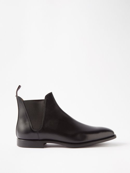 Crockett & Jones Leather Chelsea Boots In Black | ModeSens