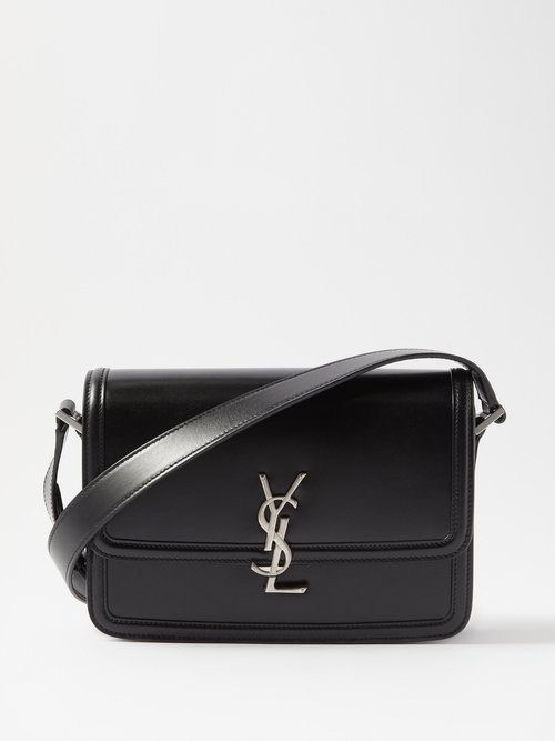 SAINT LAURENT Solferino Mini Logo-Embellished Leather Messenger Bag for Men