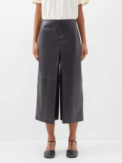 Ashlyn Emerson Cropped Leather Trousers